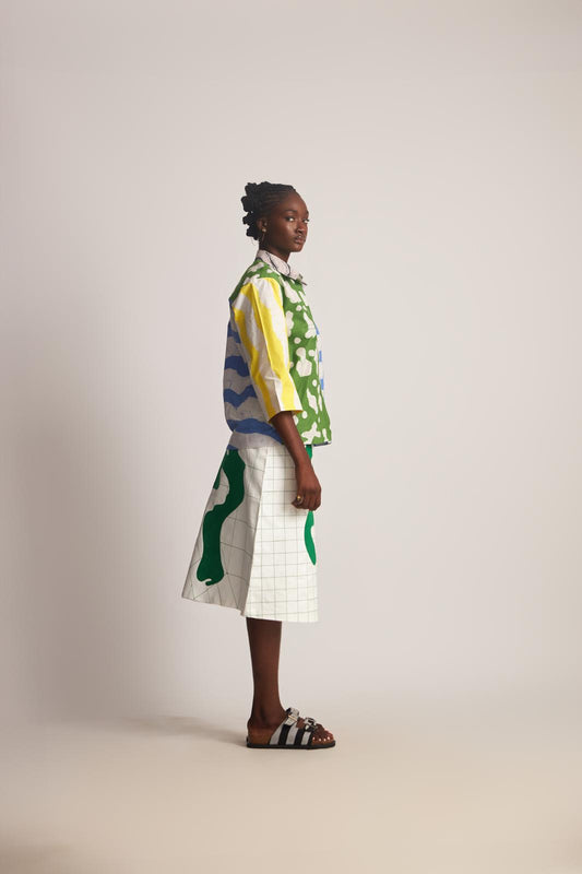 WUMAN MULTIHUE VARIANCE BATIK SHIRT