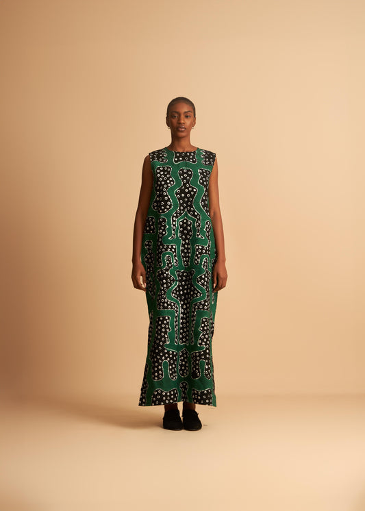 WUMAN COSMIC FORMS DRESS