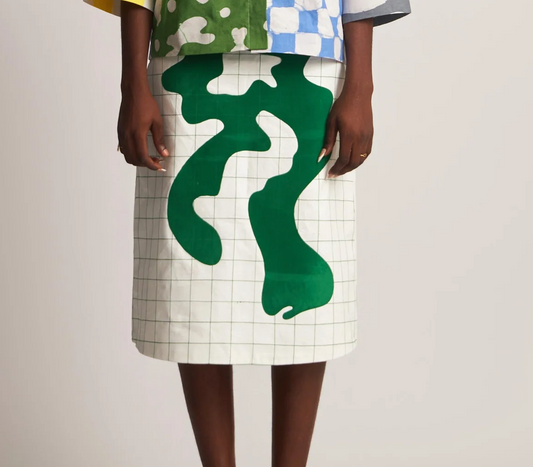 WUMAN Vinyl forms skirt